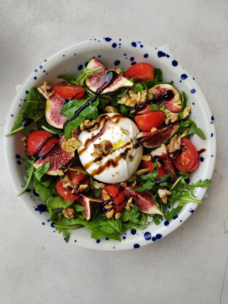 Burrata con fichi